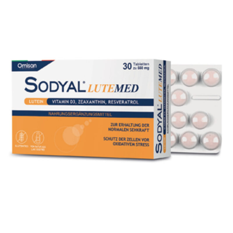 SODYAL LUTEMED Augen Makula Schutz AMD Nahrungsergänzung für die Augengesundheit