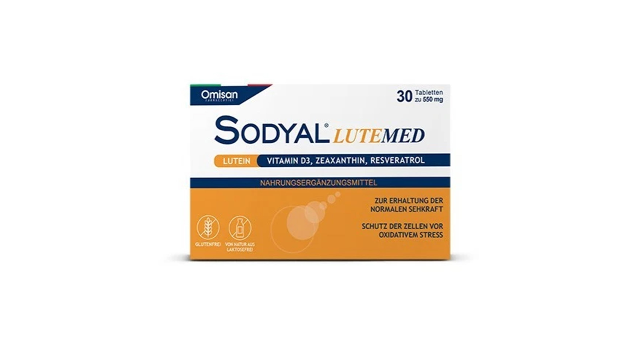 SODYAL LUTEMED Augen Makula Schutz AMD Nahrungsergänzung für die Augengesundheit